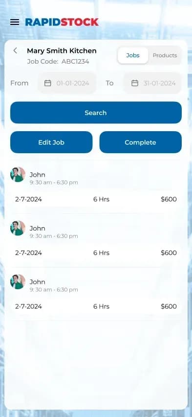 Inventory platform, screenshot 6