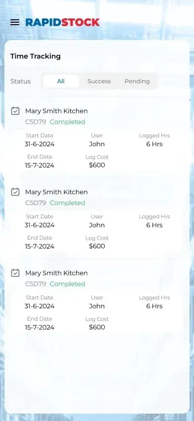 Inventory platform, screenshot 7