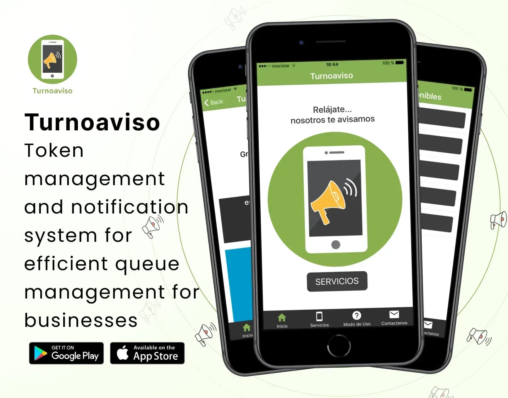 Queue app, screenshot 1
