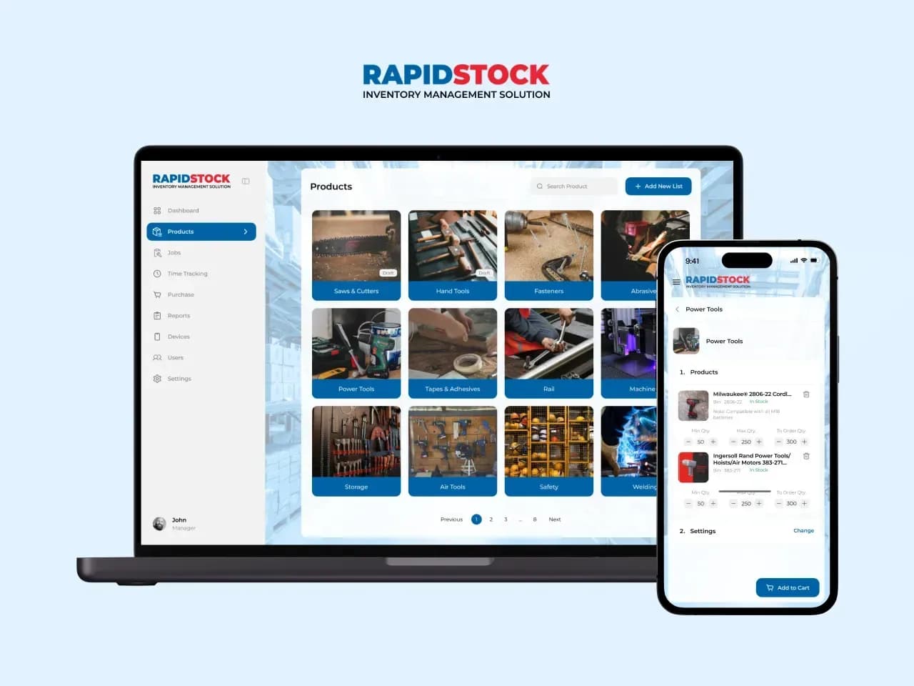 Inventory platform, screenshot 1