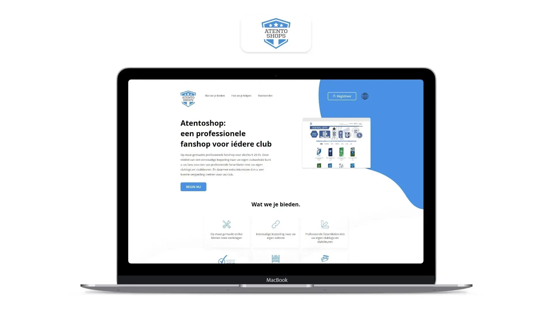 Multi-vendor shop platform, screenshot 1