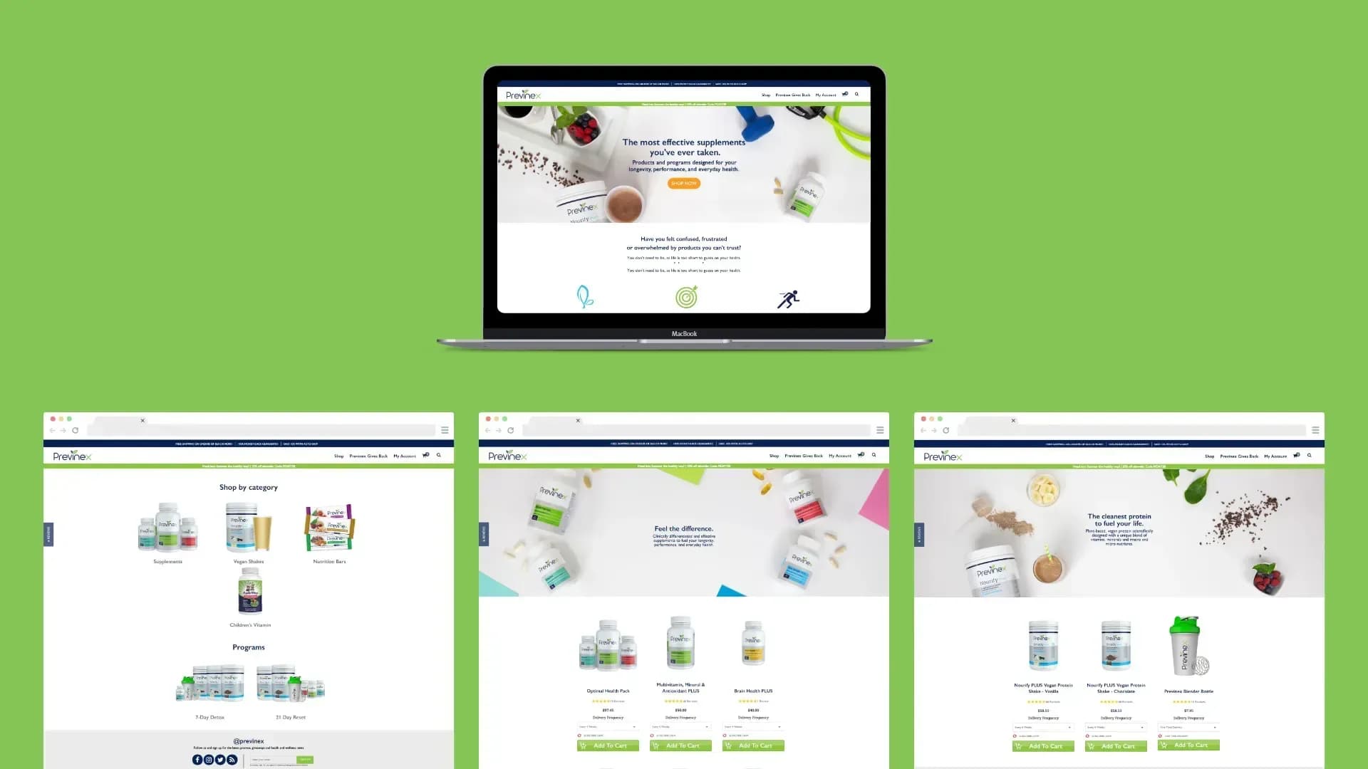 Subscription supplements store, screenshot 3
