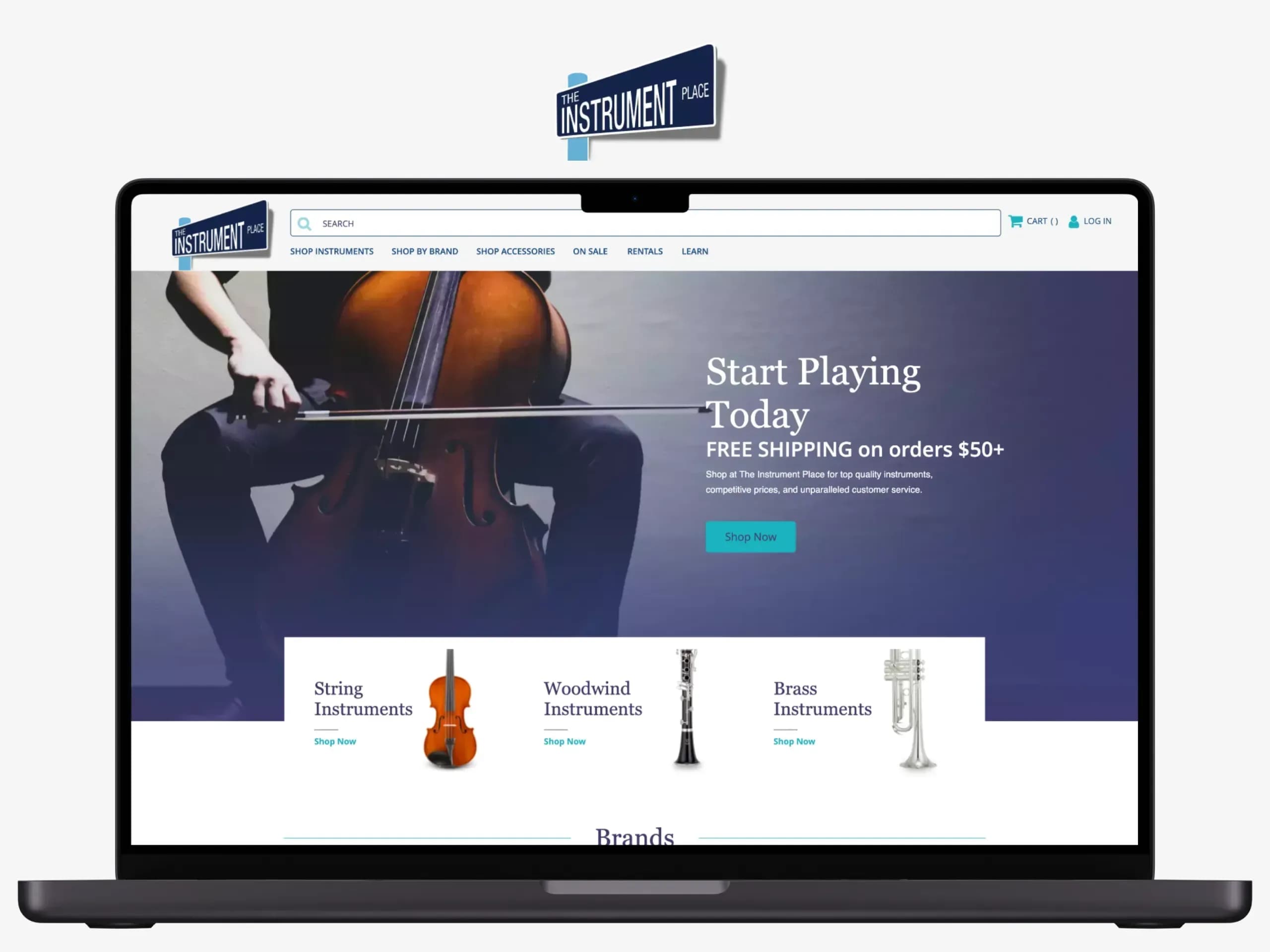 Musical instrument store, screenshot 1