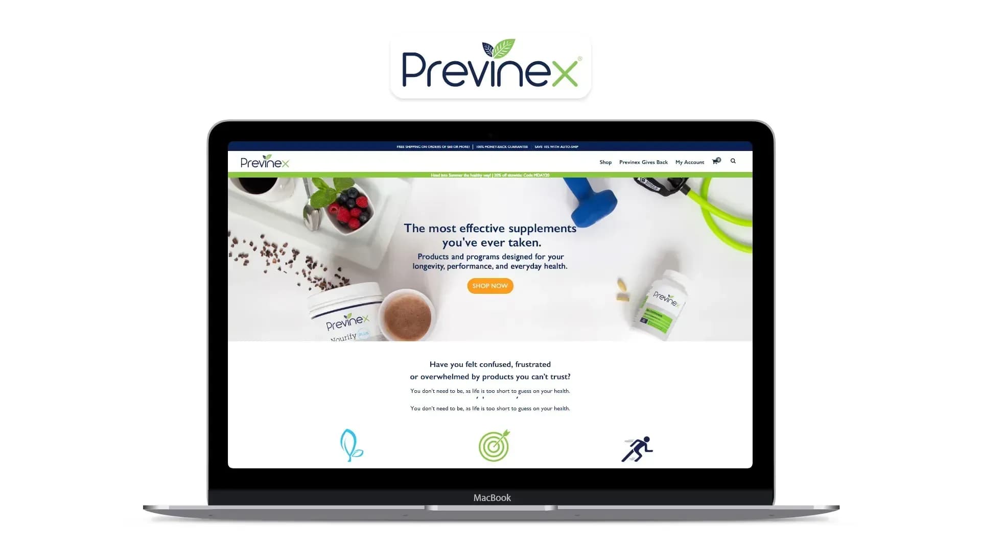 Subscription supplements store, screenshot 1
