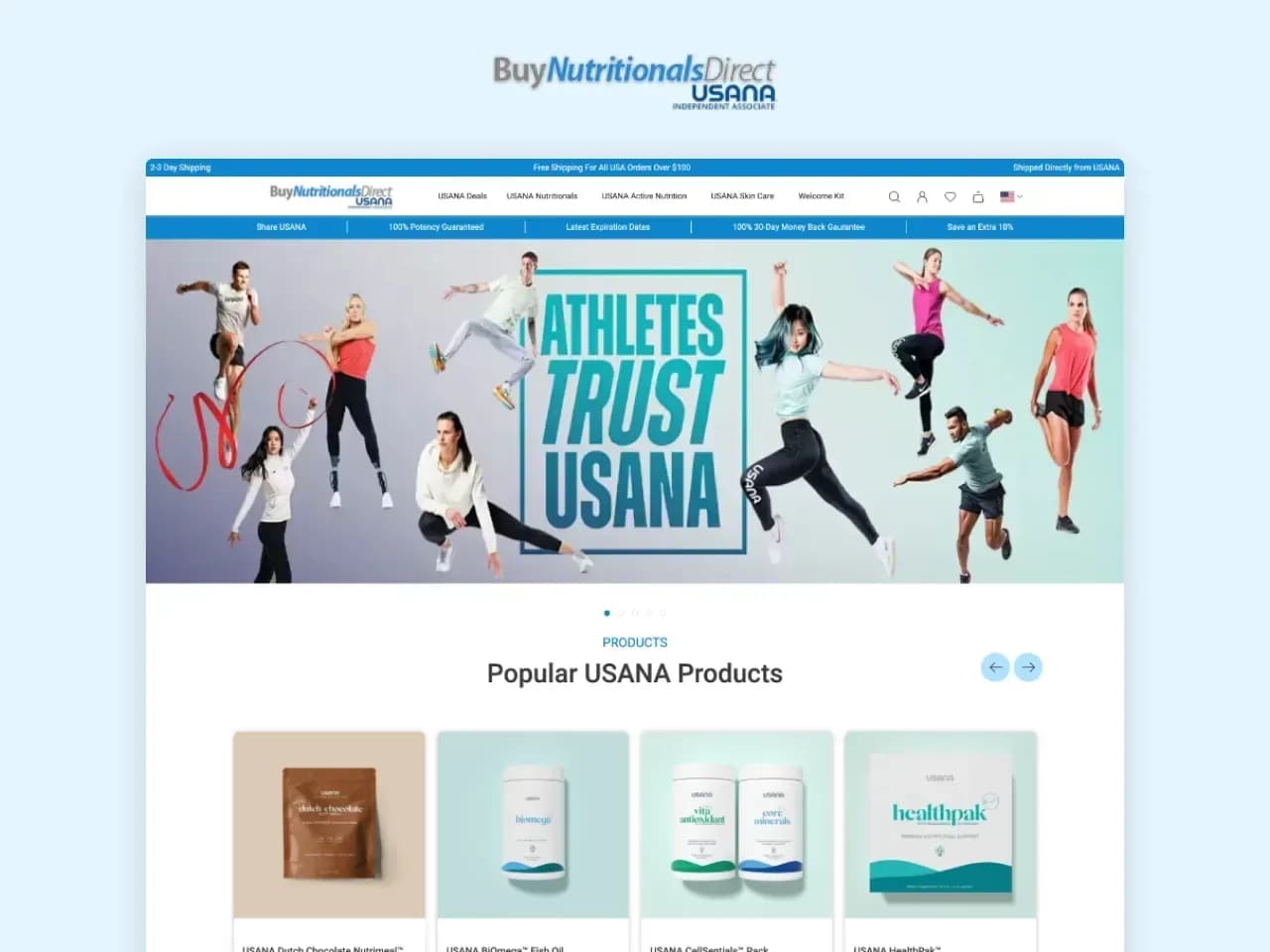Supplements store, screenshot 4
