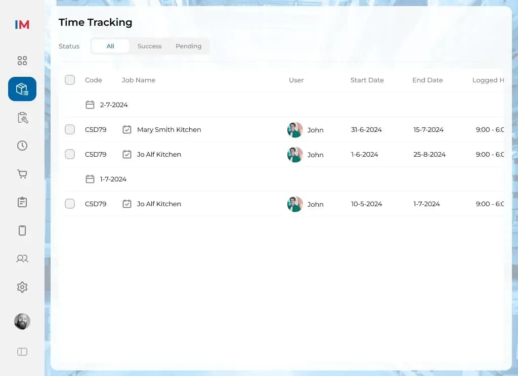 Inventory platform, screenshot 4